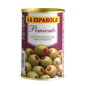 Aceitunas verdes rellenas con pimiento rojo La Española
