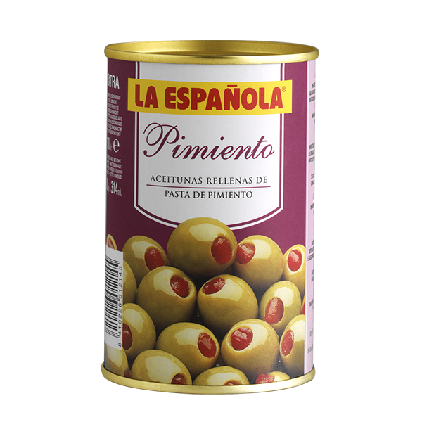 Aceitunas verdes rellenas con pimiento rojo La Española