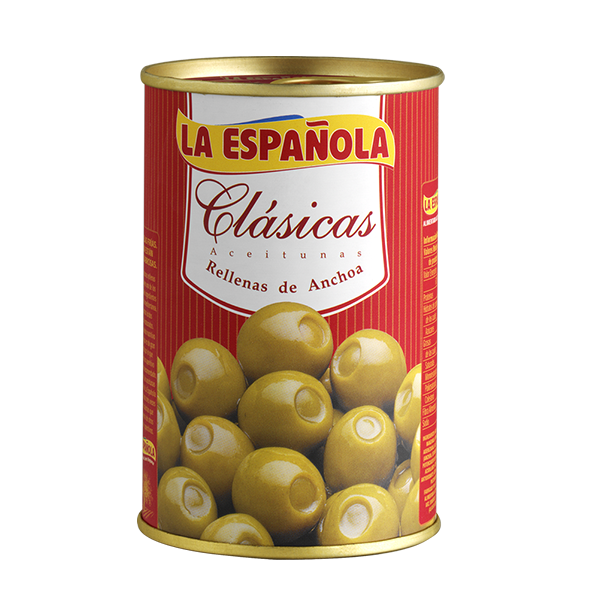 Aceitunas verdes rellenas con anchoas La Española