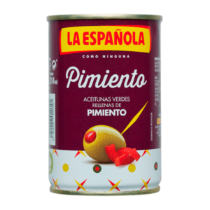Aceitunas verdes rellenas con pimiento rojo La Española