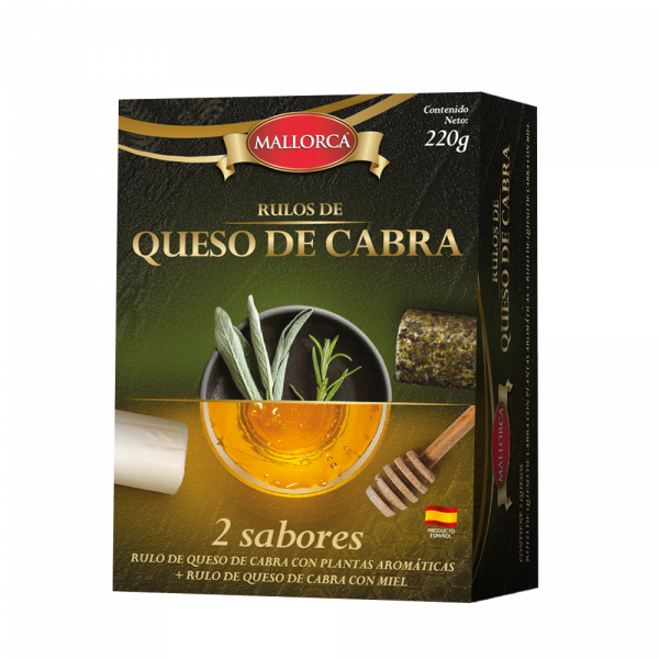 Pack Rulos de Queso de Cabra Plantas Aromáticas y Miel Mallorca
